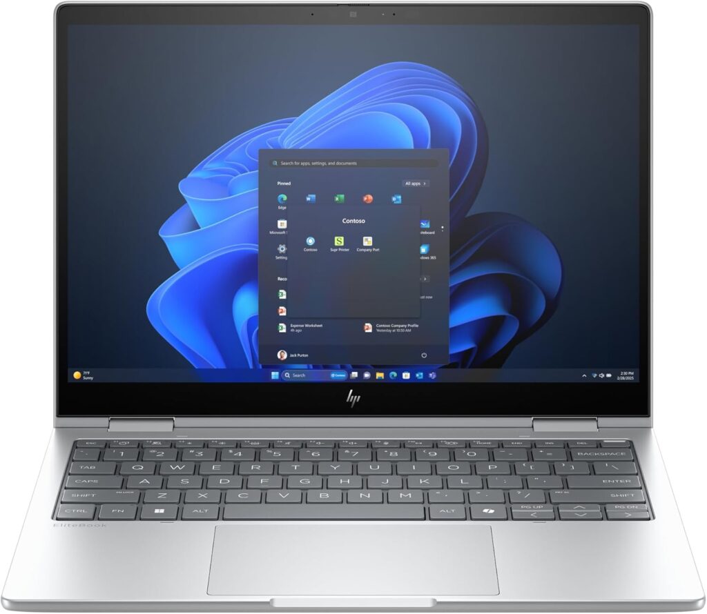 لپ تاپ EliteBook 8 Flip G1i 13 با پردازنده Intel Core Ultra 7-255U، رم 32GB، حافظه داخلی 1TB SSD، گرافیک Intel Graphics + NPU(SIM)، نمایشگر 13.3 اینچ FHD X360